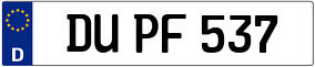 Truck License Plate